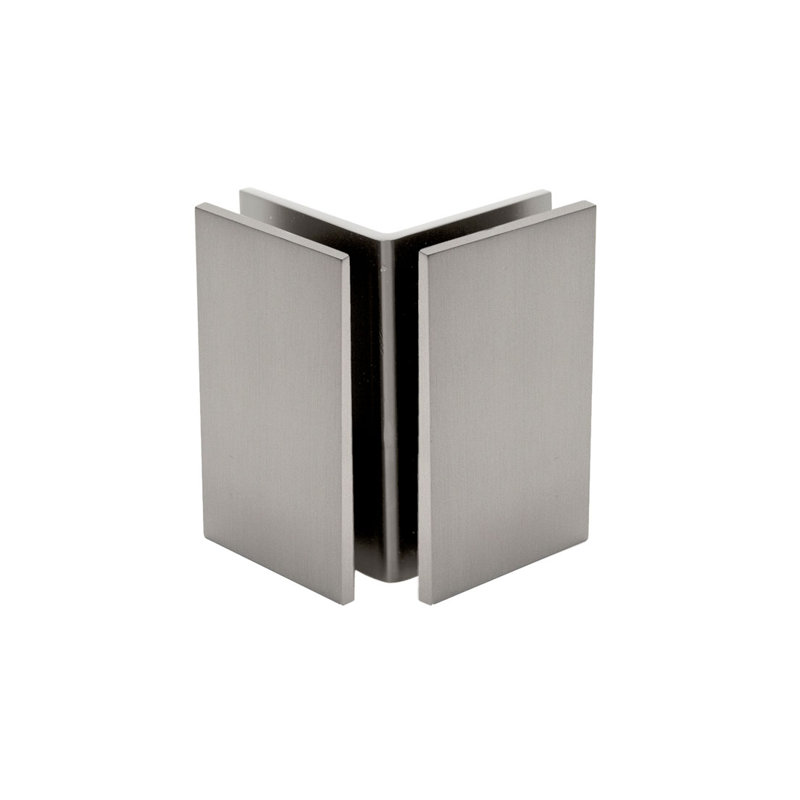 A81D9A7640034D3BB89B0D539529F32A Support verre à verre 90 degrés Glendale - nickel brossé, Brushed Nickel