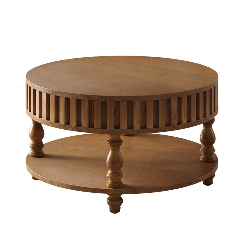 Table basse Farmhouse, Noyer brun