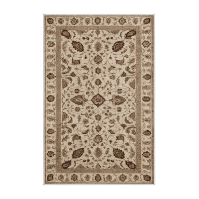 Tapis beige lavable à la machine