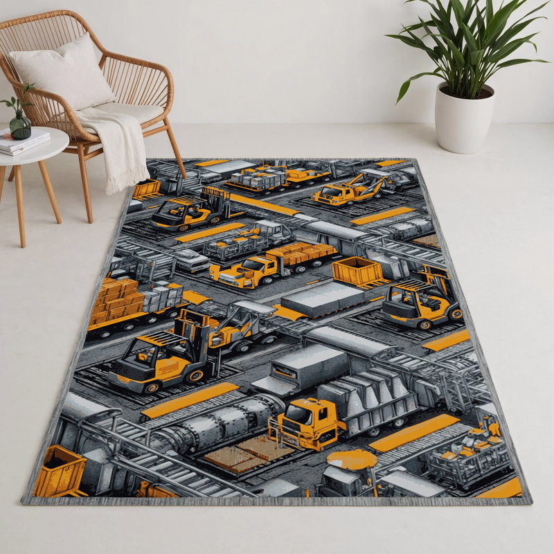 Tapis intérieur et extérieur gris Transport, Rectangle 9 pi x 12 pi
