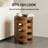 Solid Wood Layered Drum Accent End Table