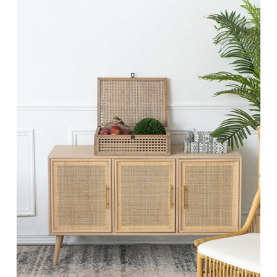 Roehl Brown Bamboo and Fir Wood Woven Box