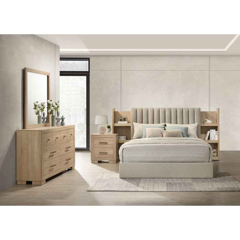 Ensemble de chambre avec grand lit 4 pièces Merritt