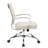 Mulkey Ribbed Faux Leather Mid-Back Office Chair, Mid Century Ergonomic Executive Desk Chair-1848672389