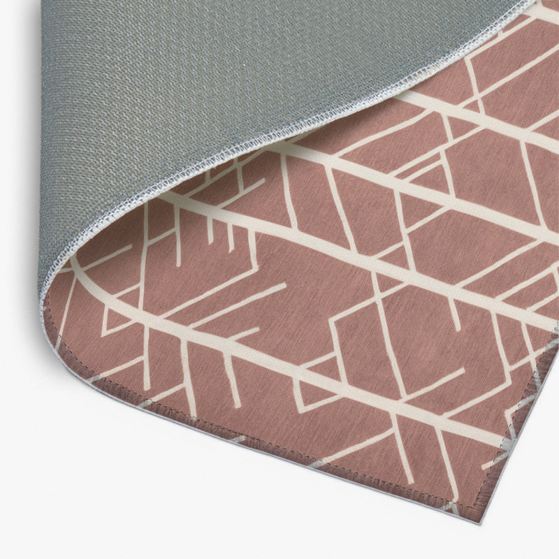 Tapis brun intérieur et extérieur Trellis, Rectangulaire 2 pi x 3 pi