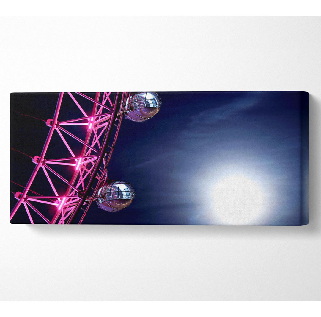 London Eye Pods im Mondlicht Panorama-Leinwand