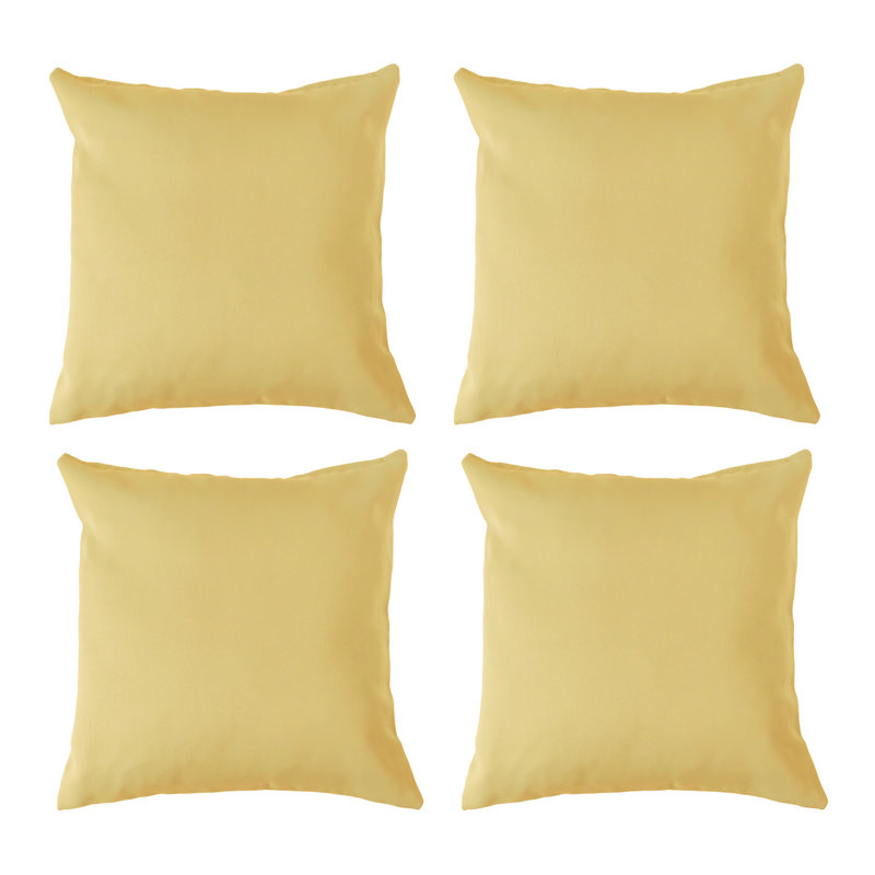 Avik Square Cushion, Yellow