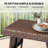 Patio Wicker Folding Side Table Coffee Table