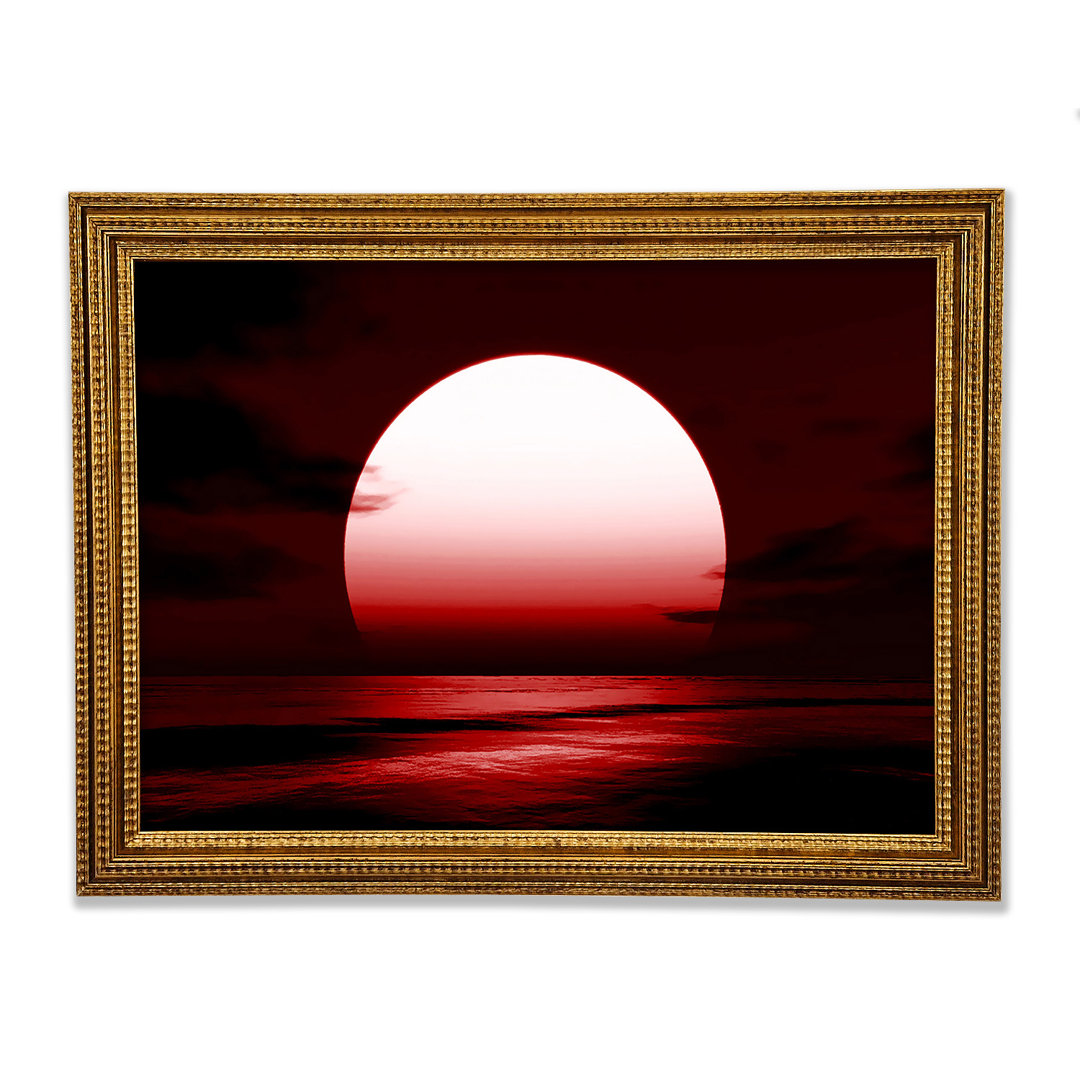 Gerahmtes Leinwandbild Red Sun Glory