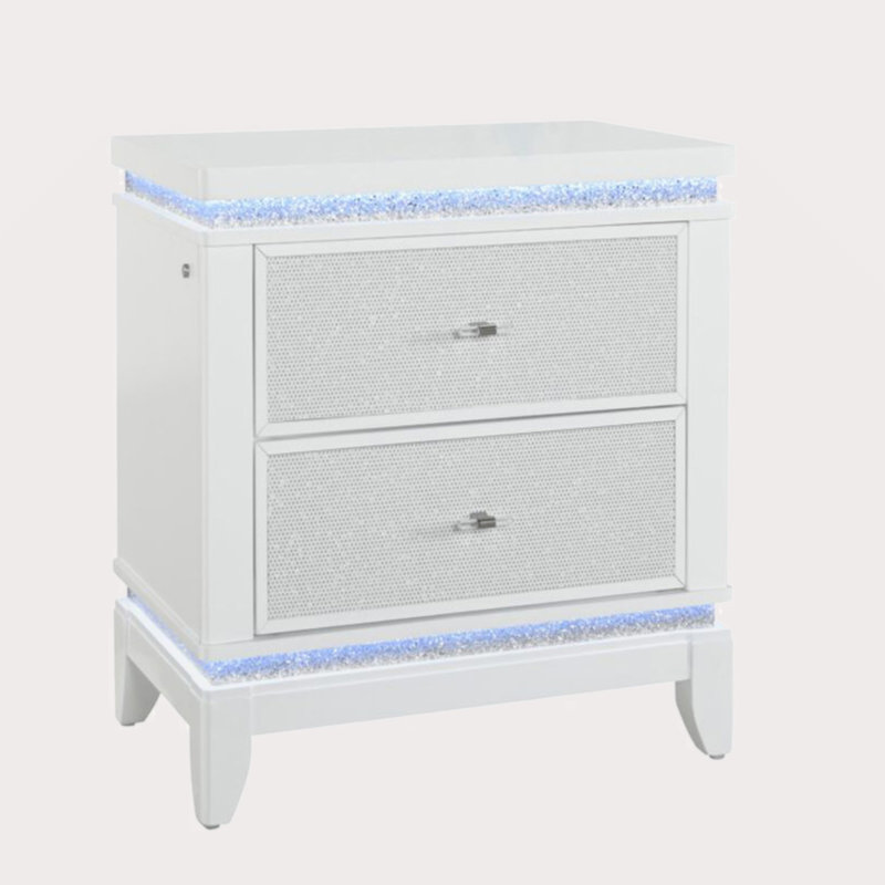 Table de chevet blanche ADALID