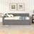 Versatile Upholstered Daybed with Pull-Out Trundle for Extra Sleeping Space-505944072