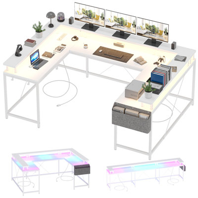 Stainless Steel Iron Computer Desk