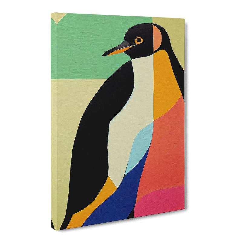 Baronville Penguin in Abstract - Wrapped Canvas, 50cm H x 35cm W x 3cm D