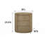 Table de chevet ovale - Caramel