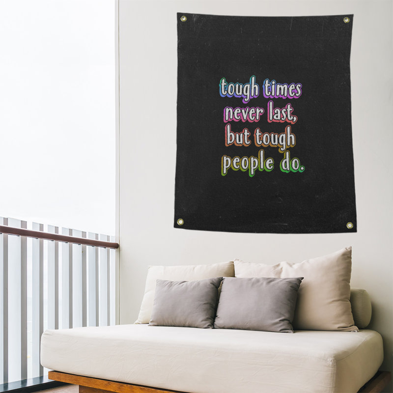 Tapisserie tableau noir en polyester rigide times quot, H 80 po x l 59 po, Arc-en-ciel