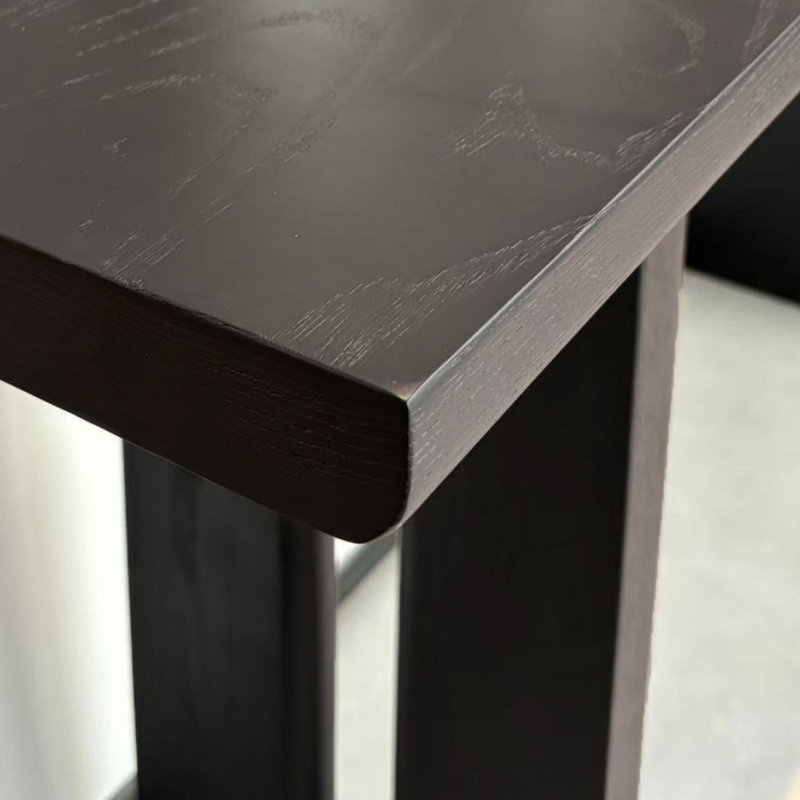 Nordic style simple black console table, 31.5" H x 70.9" W x 11.8" D