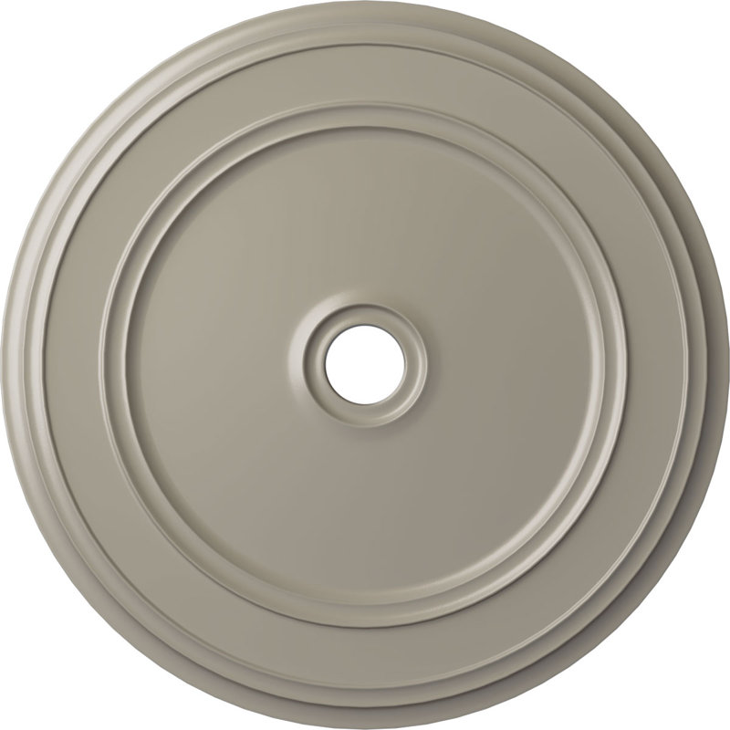 Médaillon de plafond Endurathane Spring, DO 42 1/2 po x P 4 5/8 po (convient aux auvents jusqu'à 9 3/8 po), fini craquelé Americana peint à la main