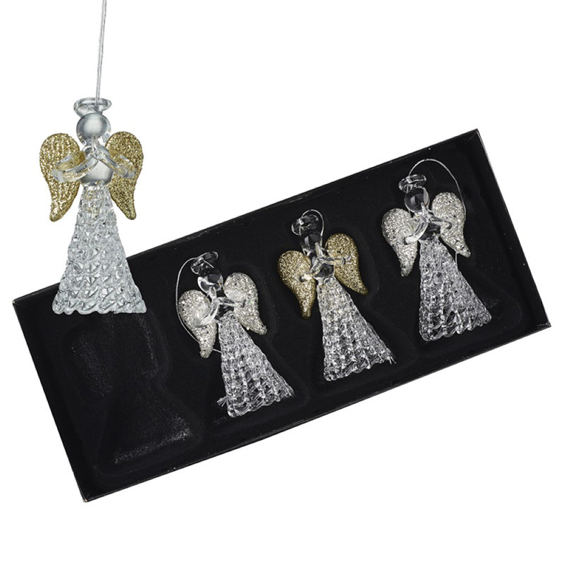 6cm Glass Hanging Figurine Ornament