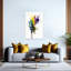 Vibrant Color Splash Abstract Contemporary Modern Violet Wall Art Print by Mauro - Wrapped Canvas Print-826673723