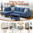 3-Piece Linen Sectional Sofa-617024145-617024232