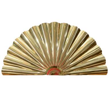 gold fan wall decor