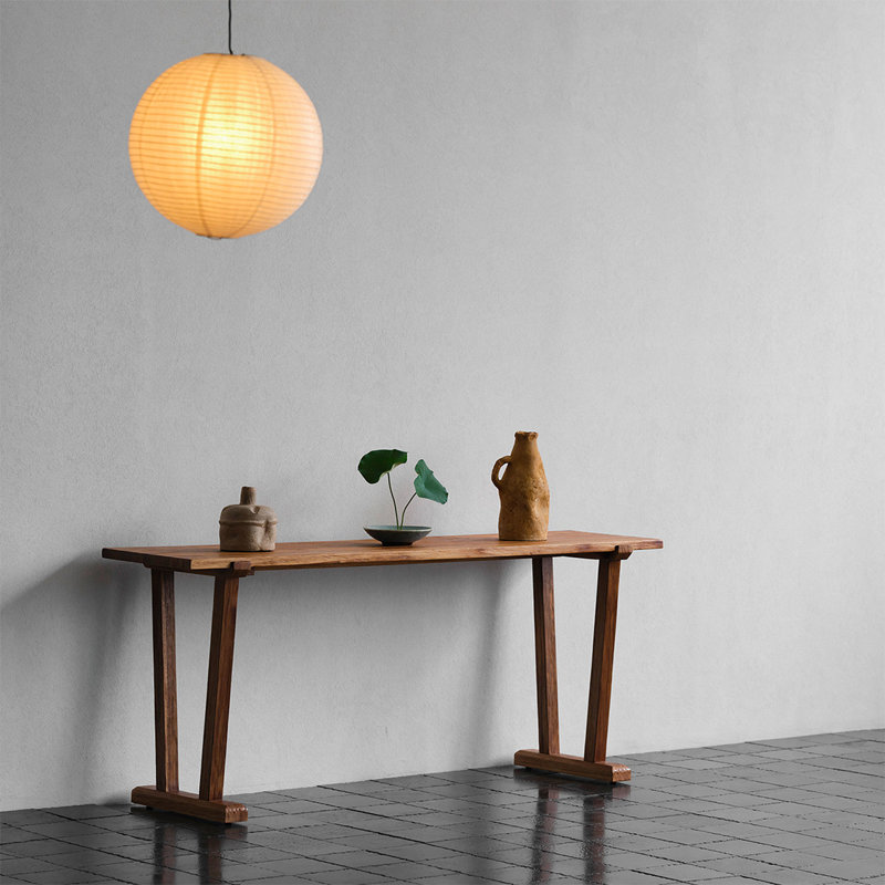 Console en bois massif rétro, 29.53" H x 70.87" W x 17.32" D