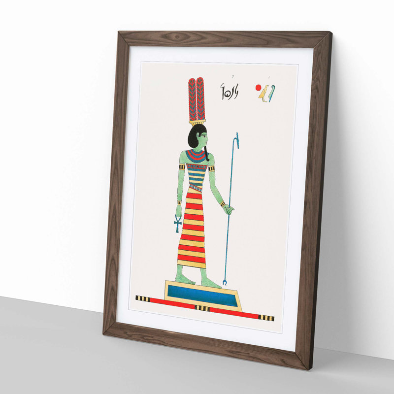Amun by L. Dubois - Framed Print, 60cm H x 40cm W x 2cm D, Walnut
