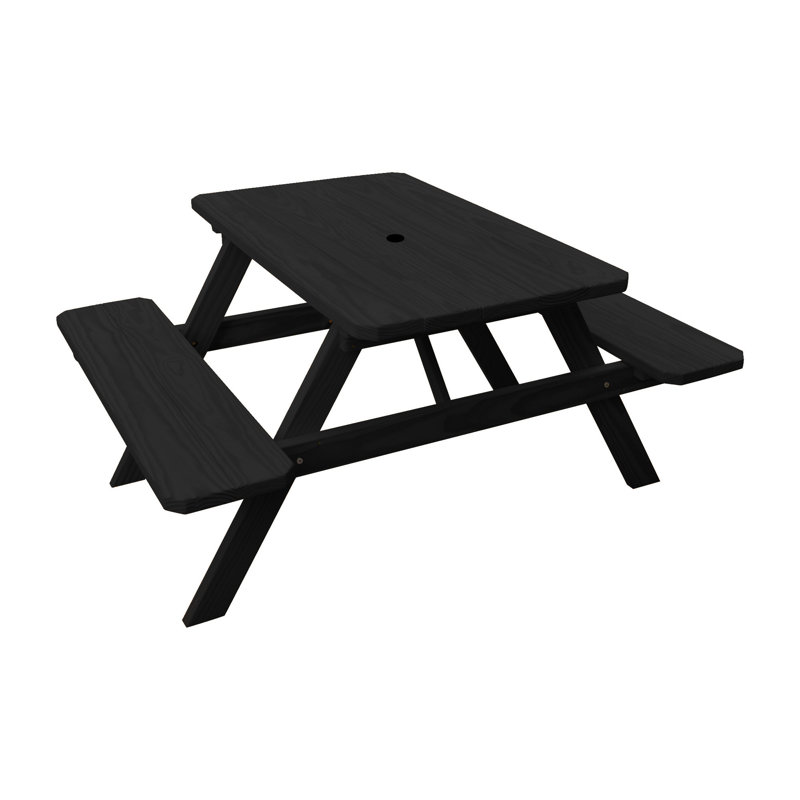 Ensemble repas d'extérieur rectangulaire Driscilla, 44 x 60 x 30, Gris anthracite