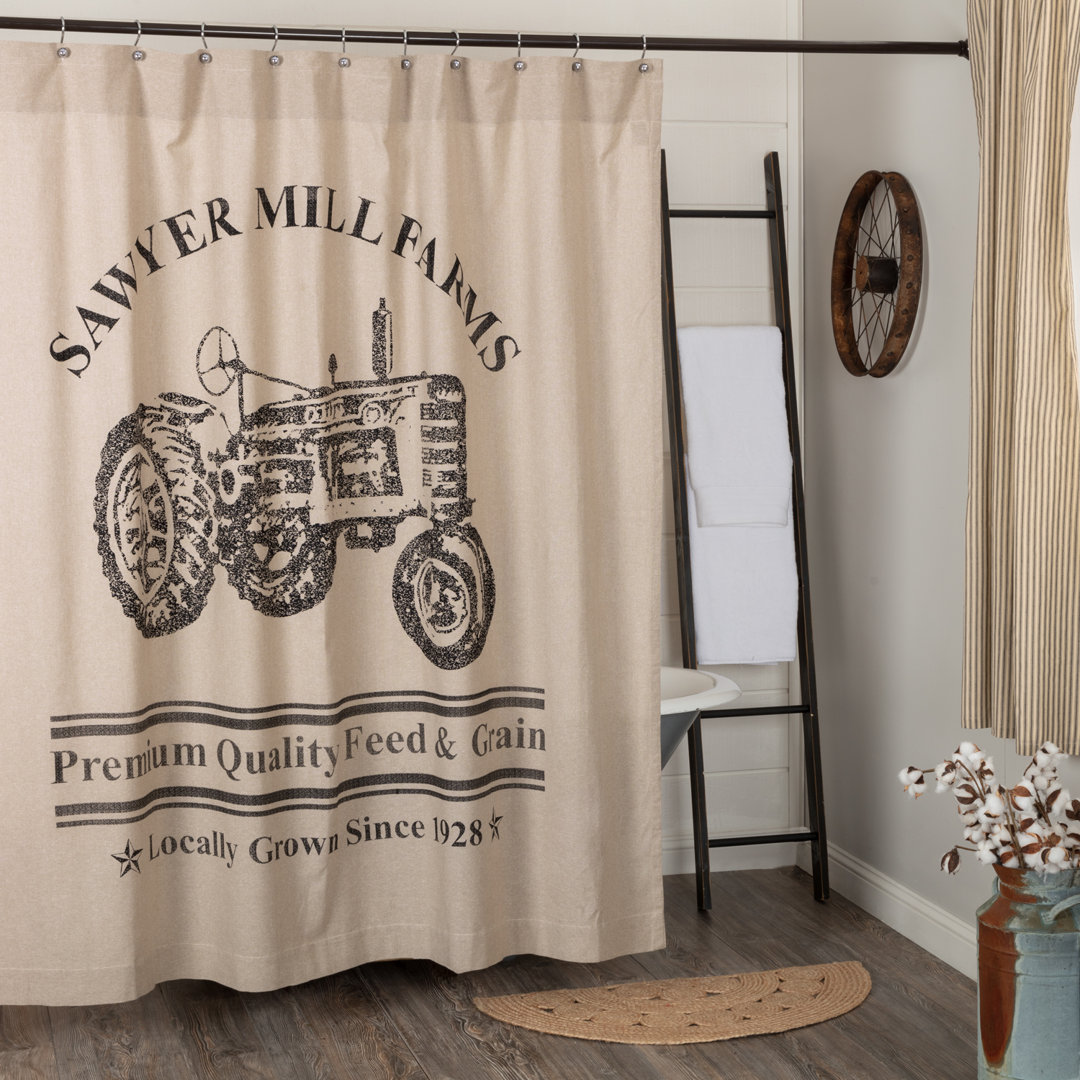 Sawyer Mill Cotton Shower Curtain VHC Brands