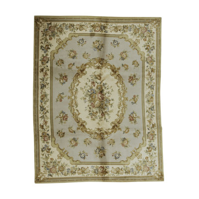 Savonnerie Wool Oriental Indoor Rug
