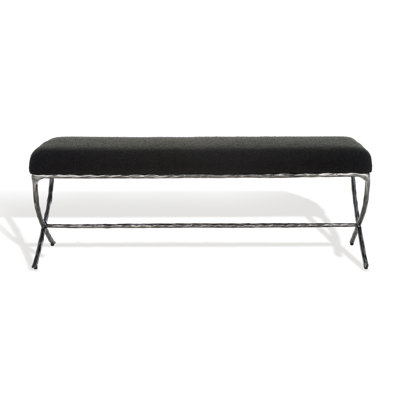 Janeen Boucle And Metal Bench