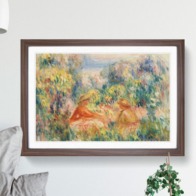 Two Women in a Landscape by Pierre-Auguste Renoir - Picture Frame Painting