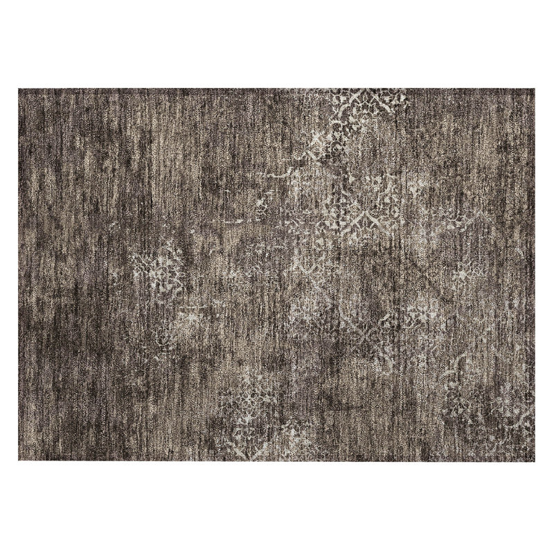 Jerre Washable Abstract Indoor / Outdoor Rug, Rectangle 1'8" x 2'6"