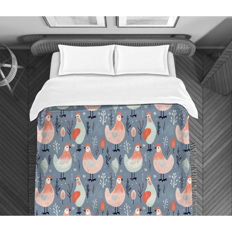 Nature ChickenAlexea Bedding, Twin Comforter