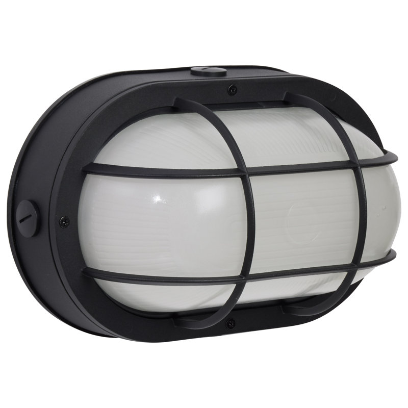 LED Outdoor Bulkhead Light, Black