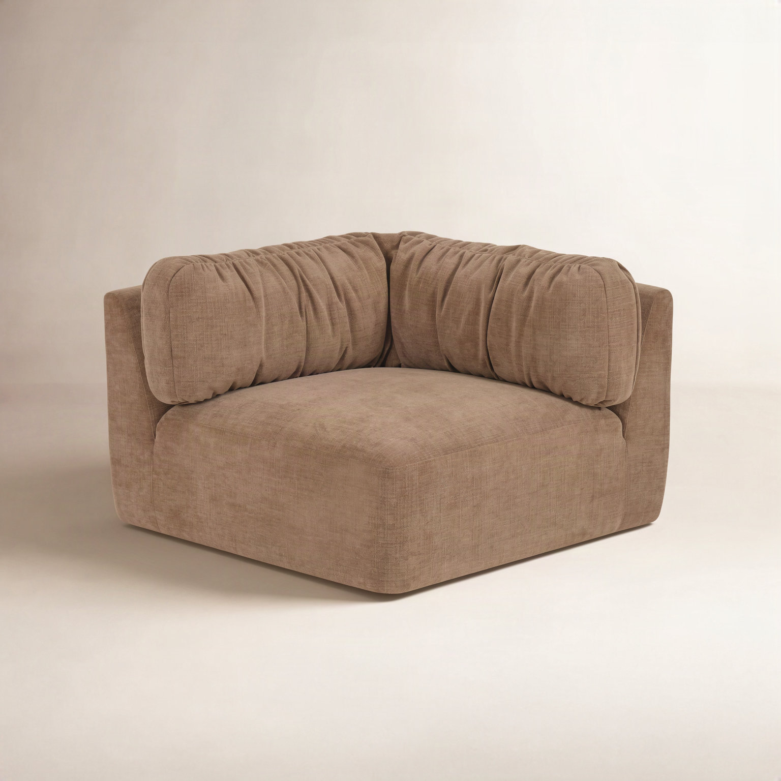 Matina Corner Chair Oatmeal, Tan