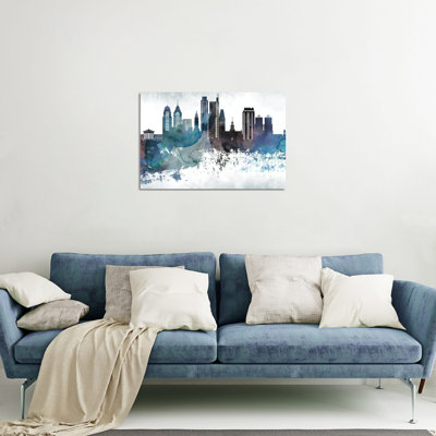 " Philadelphia Bluish Skylines " Print