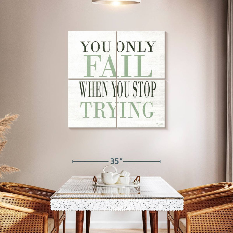 Don't Stop Trying, 38" H x 38" W