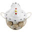 Objet décoratif de poule avec panier de rangement pour œufs