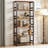 Bookshelf, 31.5In Wide Shelf 6 Tier Bookcase, 70Lbs/Shelf Industrial Bookshelves-908528059