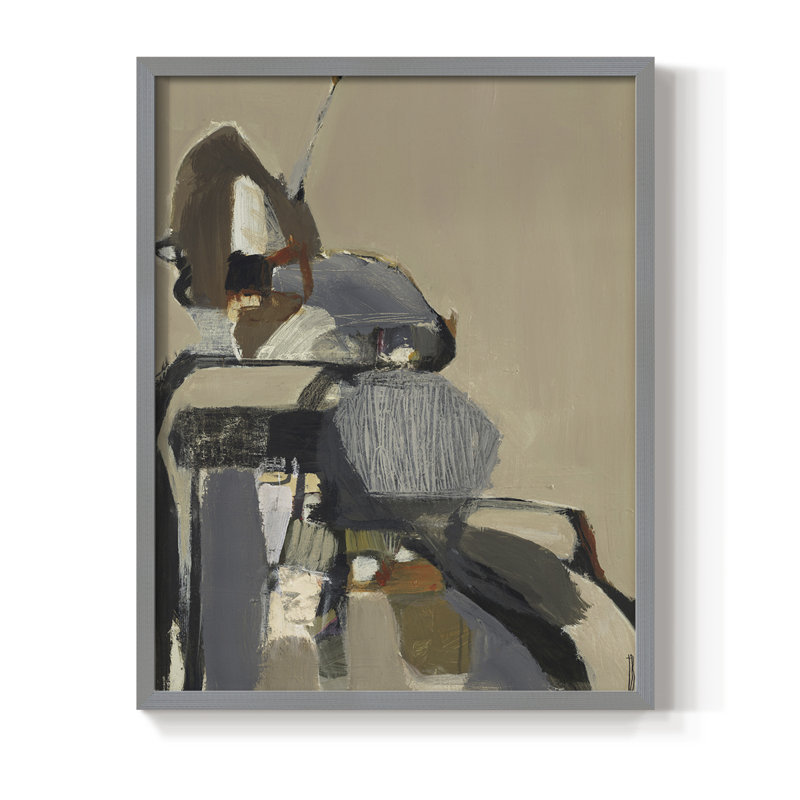 Landslide Framed Print - Solid Wood, Gray, 30" H x 24" W