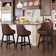 Chela Vigen Upholstered Button-Tufted Barstool with Solid Wood Frame