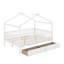 Full Size Wooden House Bed With Drawers-1894697744