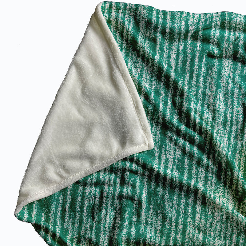 Brauer Plain Weave / Muslin Throw Blanket, Green