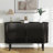 55" Sideboard Buffet Cabinet With Doors, Modern Buffet Storage Cabinet, Wood Large Sideboard For Kitchen, Living Room For Office, Bedroom Storage Cabinet, Hallway Storage Cabinet-1790472435
