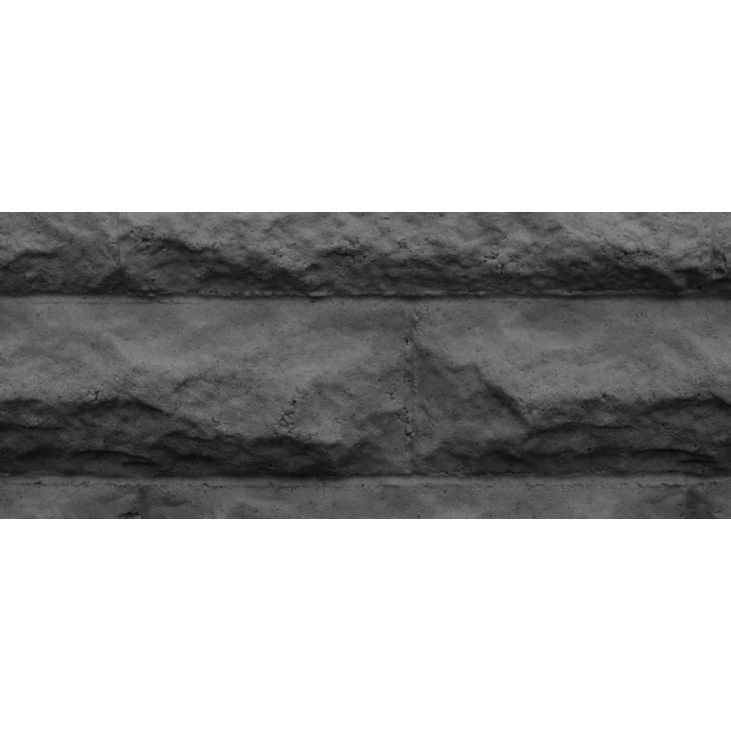 Platebande surélevée en plastique 2 pi x 0,5 pi Garden Wizard, Granite noir