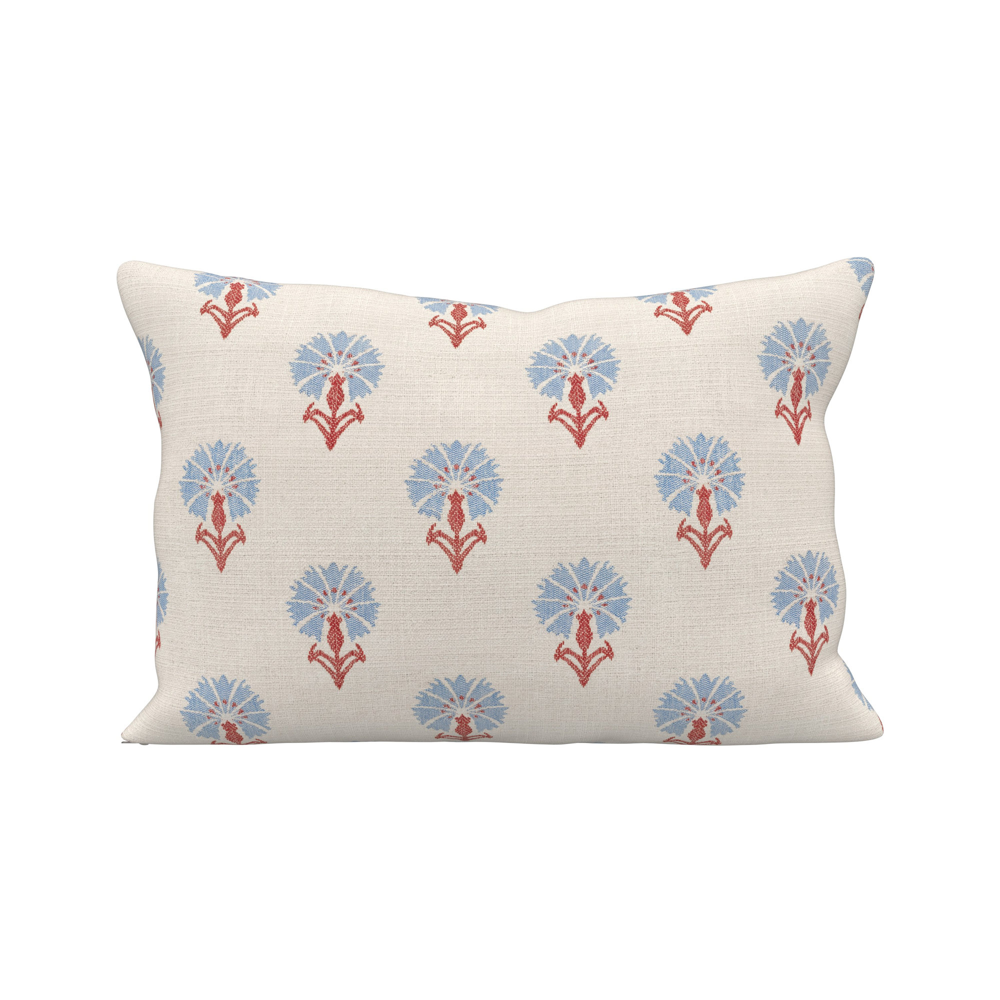 Amala Outdoor/Indoor Kidney Pillow, Mira Bluebell