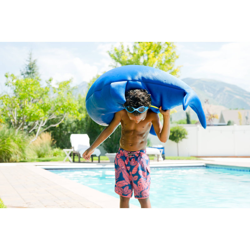 Animal Pool Float - Marine Animal Whale Shark Pool Floats and Noodles filled with EPS Beads for kids, teens and adults, Use While Floating or Lounging Poolside, Comfy Stuffed Pool Noodle for Lounging, Available in 3 Sizes in Whale Shark Design