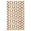 Tapis beige / gris en laine tissé à plat à la main à motif géométrique