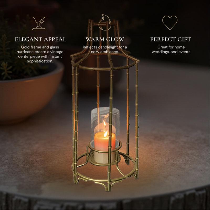 20.6'' H Metal Tabletop Lantern